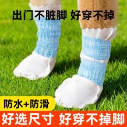 Pet Dog Shoes, Anti-Dirty Disposable Dog Foot Covers, Dog Walking Socks, Waterproof, Non-Slip, Non-Falling