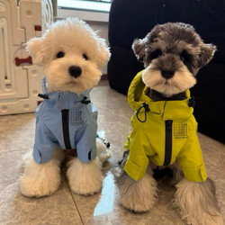 Dog Clothes Waterproof Shock Clothes Schnauzer Bichin Teddy Shiba Inu West Highland Pet Clothes Rain Coat