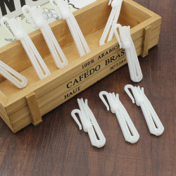 【10 Pieces  】Korean-Style Curtain Hook Accessories, Adjustable Telescopic Hook, S-Hook, Curtain Lifting Hook, Plastic Hook