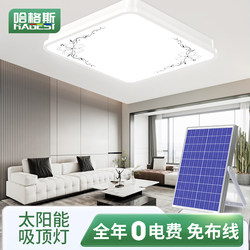 Solar Lighting Lamp for Indoor Living Room, Ultra-Bright Household Ceiling Light, Dedicated for Room and Balcony, Outdoor Garden Light