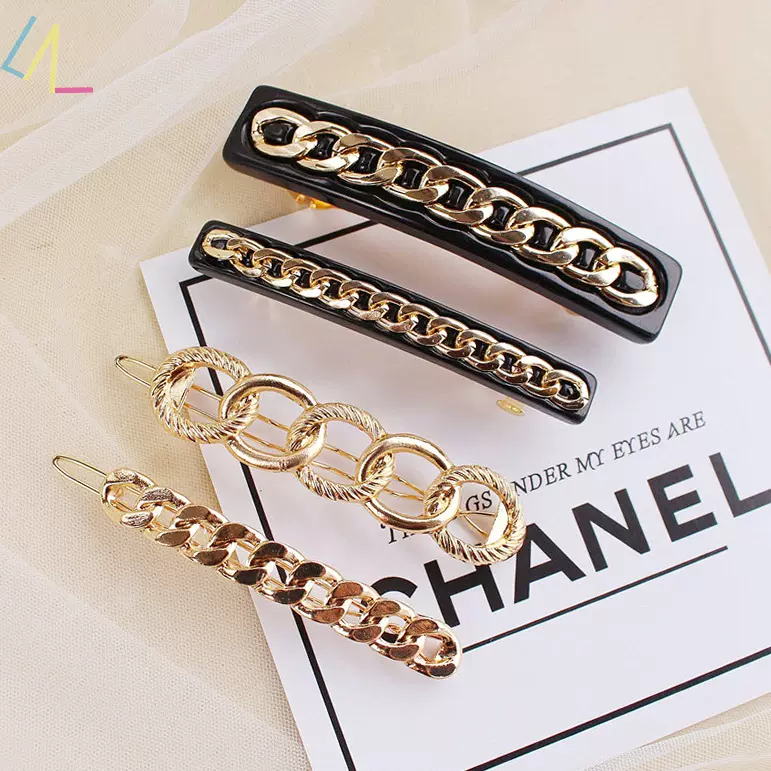 Fashion Barrette Hair Accessories Gold Hair Clips for Women Taobao