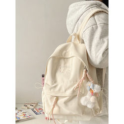 Japanese-Style Ins Girl Style Backpack for Women, High-Value School Bag for Junior High and High School Girls, Versatile and Lightweight Backpack