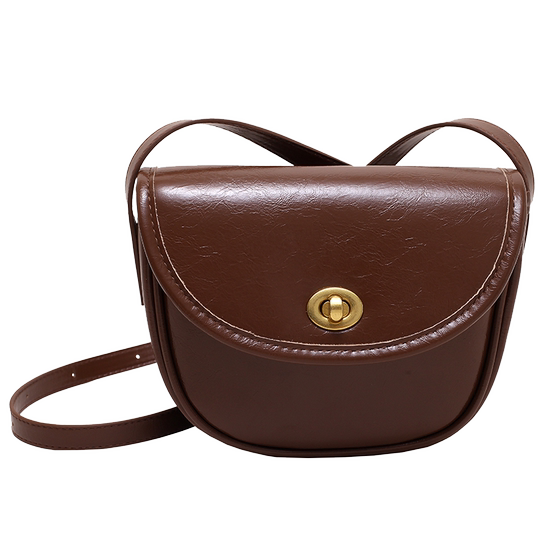 
Burgundy retro bag for women 2026 new textured crossbody bag lightweight soft leather mobile phone bag shoulder saddle bag