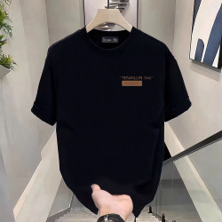 American-Style Heavyweight Pure Cotton Short-Sleeve T-Shirt for Men, Trendy High-End Summer Casual Loose Round-Neck Half-Sleeve Top