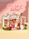 rolife Ruolai ice cream shop diy handmade hut art house house miniature scene model building block gift