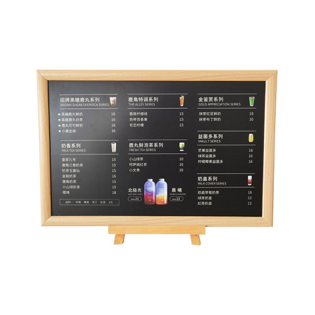 Cool Fan'er Bar Menu Display Display Milk Tea Shop Dessert Store Point Card Priced Plastic Bill Design Micromaging Make Discipline Recipe Price Make