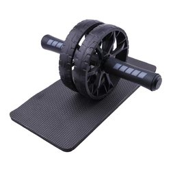 New Abdominal Wheel for Men, Beginners, Home Fitness Equipment, Two-Wheel Abdominal Fitness Equipment, Home Training Abdominal Curling Wheel