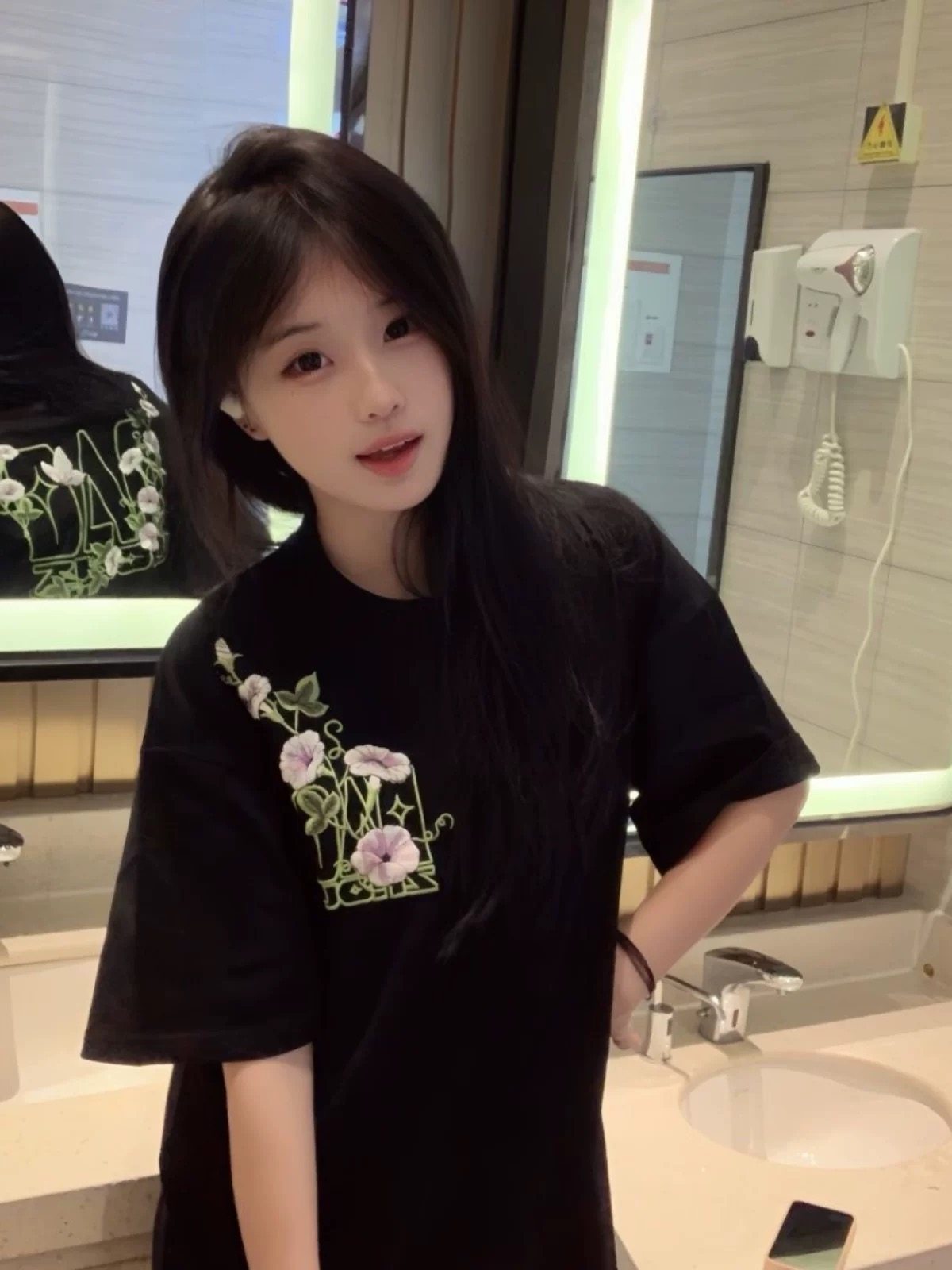 national-trend-brand-embroidered-floral-short-sleeved-t-shirt-for-women