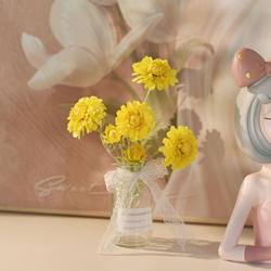 <6 Dahlias> Fresh and wild fake flowers, artificial flowers, living room decoration, dining table decoration, indoor flower arrangement ornaments