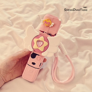 
ins beautiful girl magic wand suitable for DJI pocket3 protective shell lanyard cute body silicone cover display gimbal lens protective cover camera handle protective cover accessories 2025 new