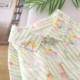 Sweet little fresh green striped cartoon kitten printed long-sleeved shirt for women in autumn new loose casual top