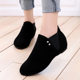Genuine leather short boots women's flat boots plus velvet women's shoes soft sole frosted cowhide shoes casual large size winter mother's shoes