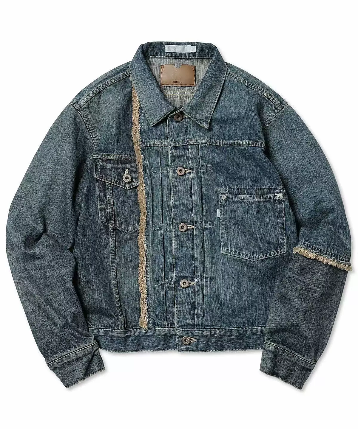 订购ROTOL 23AW FRANKEN DENIM JACKET 秋冬新款分解牛仔外套-Taobao