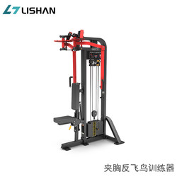 Straight-Arm Chest Press Strength Training Machine, Reverse Butterfly Machine for Back and Latissimus Dorsi, Commercial Gym Chest Expansion and Arm Compression Fitness Equipment