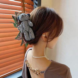 Korean Cute Bear Hair Clip for Women, Autumn and Winter, Sweet Claw Clip for the Back of the Head, Large Bow Hair Clip, Hair Accessory