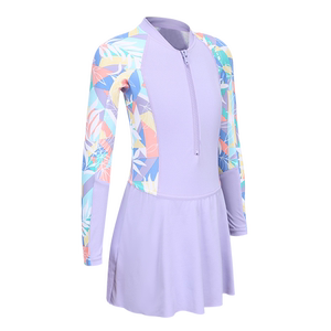 Decathlon children's swimsuit truncies girls sunscreen baby swimming trunks girl swimming training hot spring swimsuit Kidk
