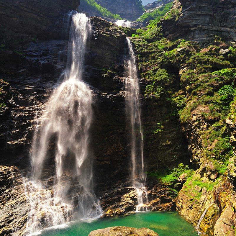 江西旅游庐山三叠泉瀑布+三清山+望仙谷+篁岭古村4天3晚跟团游