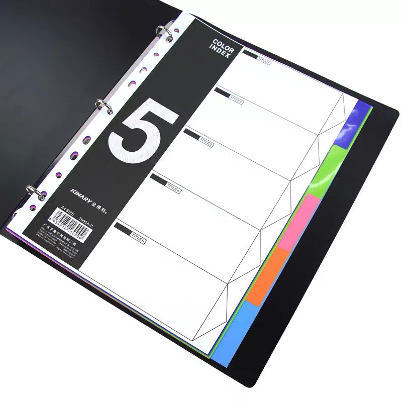 유색공백 5분류 번호없음 색인지 5색 분리카드 분류지 플라스틱 색상 분리지 광택 분류지 페이징 카드 분리지 -