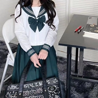 Японская оригинальная студенческая юбка в складку, комплект, базовая длинная юбка