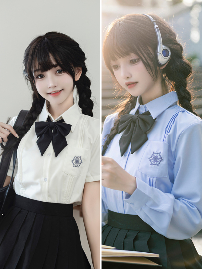 センスのいい お歳暮 織錦園オリジナル夏新品jk制服学院風白半袖