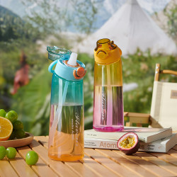 Fun Water Cup with Straw for Kids and Students, Changes Flavor, Fruit-Flavored, Multi-Flavored, Scented Water Bottle Cup