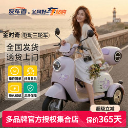 【Car Enthusiast - Jin Shi Qi】Electric Tricycle, Small Model for Picking up Children, Women's Transportation, Elderly Tricycle, Electric Battery Vehicle