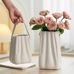 Lanze high-end handbag white ceramic vase