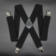 Men's strap trousers elderly hang trousers 5cm outdoor men's fat men's trousers shoulder straps adult 4 clips strap clip