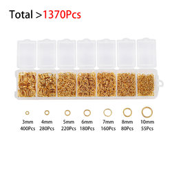 New Ant DIY Jewelry Accessories Connector Rings Open Rings Bead Pendant Ring Buckle Ring Set