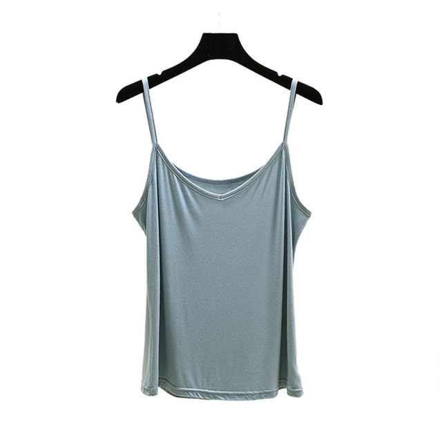 Women Summer Seamless With Breast Pads Base