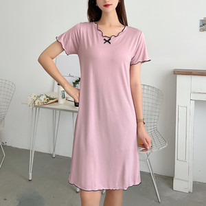 New Moder dress Female summer thin inside skirt wears an A -line skirt loose nightdress long style