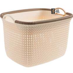 Dirty Laundry Basket [Extra-Large Rattan-Like Storage Basket] Portable Clothing Storage Basket Bathroom Laundry Basket Snack Storage Basket
