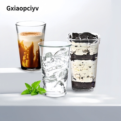 Tempered Glass Water Cup, High Temperature Resistant Coffee Cup, Fruit Cold Drink Cup, Tea Milk Cup, Office Home Drinking Cup