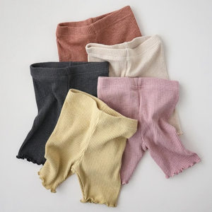 
Customized 25pippi summer new style comfortable and skin-friendly girls and girls baby bamboo joint cotton edge cycling pants and shorts
