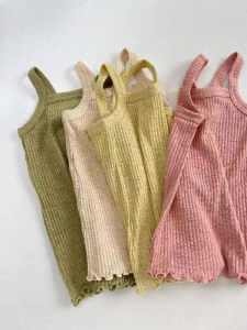 
Summer custom day pippi versatile girls camisole baby girl cotton elastic bottoming shirt sleeveless
