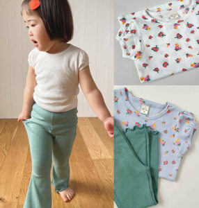Summer custom-made Japanese pippi versatile series---girls' high-quality printed cotton T-shirts