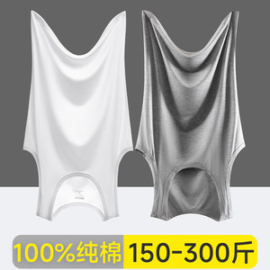 
Pure cotton vest for men wearing loose summer plus fat plus size full cotton sports fitness sweatshirt sleeveless vest thin