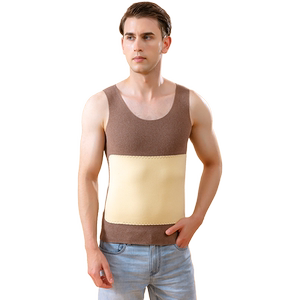 Lithded velvet -warm vest men wearing with velvet thickened cotton -free cotton woolen bottom shirt shirt, winter vest