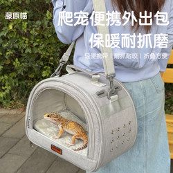 Special Travel Bag for Geckos, Lizard Travel Bag, Bearded Dragon Small Pet Warm Travel Cage, Pet Carrying Box, Handbag