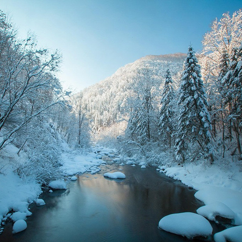 长白山5天私家团老里克湖长白山北坡雪地溯溪雾凇漂流长白山鲁能
