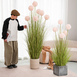 Simulated Green Plants, Reeds, Hydrangeas, Indoor Living Room Sofa Side Floor-Standing Ornaments, High-End Light Luxury Bionic Plants
