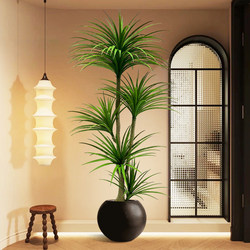 Artificial Flowers, Faux Flowers, Decorative Dragon Blood Tree, High-End Bionic Flowers, Decorative Floral Arrangements, Tree, Indoor Living Room, Light Luxury, High-End