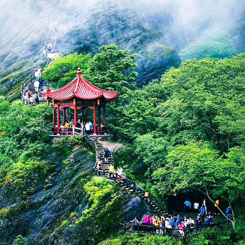 南平武夷山3天2晚3日跟团游武夷山3日游竹筏漂流青龙瀑布可选表演