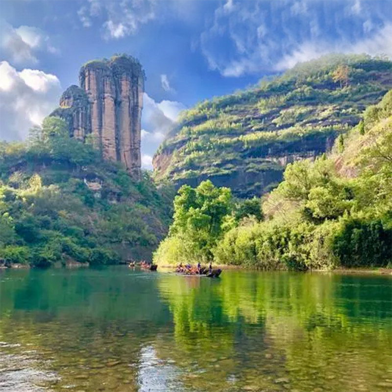 武夷山4天3晚游武夷山4日游竹筏漂流 青龙瀑布 含印象大红袍表演