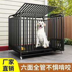 Dog Cage for Medium-Sized Dogs and Large Dogs, New Foldable, No-Installation Required, Small Pet Cage with Toilet, Specially Designed for Border Collies