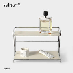 Desktop Cosmetics Multi-Layer Small Storage Rack, Tea Cup Organizer, High-End Feel, ins Cream-Style Perfume Organizer