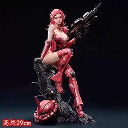Sakura Girl Zaku Mecha Girl Figure Gundam Mecha Girl Model Ornament Anime Peripheral Beautiful Girl Statue
