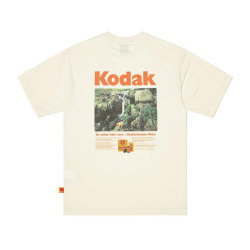 Kodak 100% Cotton Top Round Neck Short Sleeve Versatile Unisex T-Shirt