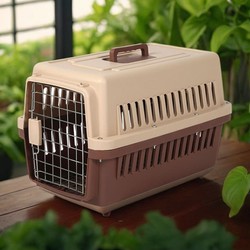 Cat Cage Pet Travel Crate for Dogs and Cats, Small to Medium-Sized Dogs, Travel Transport Box, Large Portable Transport Crate