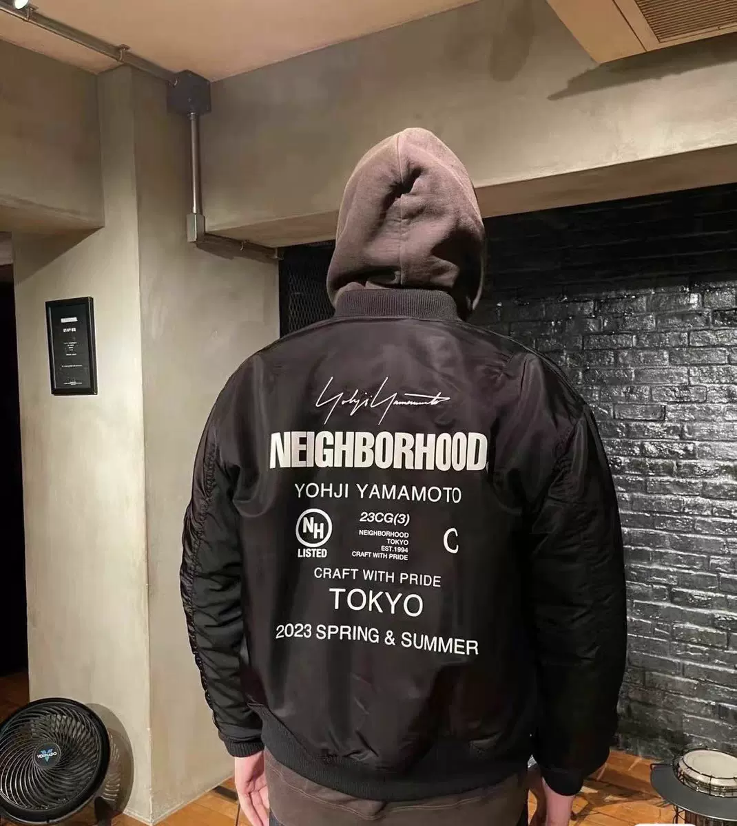 现货NEIGHBORHOOD山本耀司联名飞行服秋冬保暖短款MA-1棒球外套男-Taobao